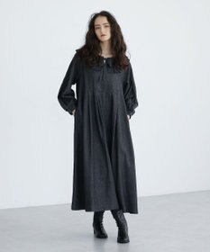 Green Parks ■ESCAR デニムラッフルカラーワンピース