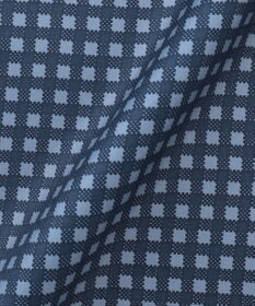 GOTAIRIKU 首にも巻ける【2WAY/日本製】シルク100% ポケットチーフ（チェック柄）