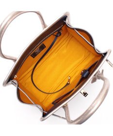 A.D.M.J. 【牛革】クラックメタル/イタリアンレザー前金具付トートM