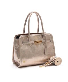 A.D.M.J. 【牛革】クラックメタル/イタリアンレザー前金具付トートM