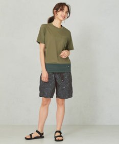 JOSEPH ABBOUD MOUNTAIN 【UNISEX】3Dエンボスリーフ ハーフパンツ