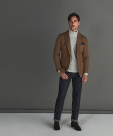 GOTAIRIKU 【カーディガンジャケット】ブリスターバーズアイ ニットジャケット