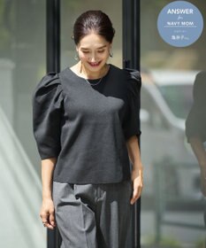 #Newans 【セレモニーにも】パフスリーブニット