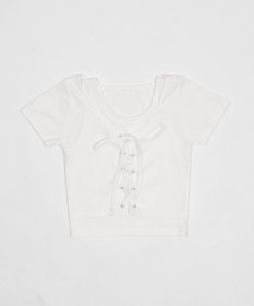 WEGO ヴィンテージライクレースアップT