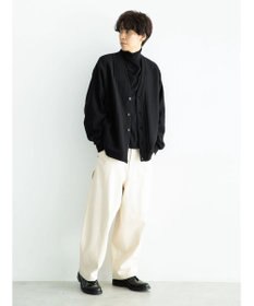 CRAFT STANDARD BOUTIQUE ケーブル柄カットカーディガン1