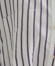 WEGO 着丈が選べる オーバーサイズ バンドカラー シャツ / ストライプ / 無地