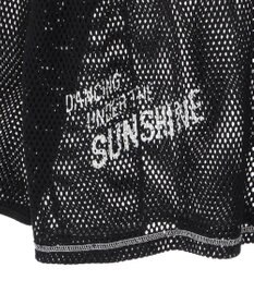 AMERICAN HOLIC 【WEB限定】ランダムロゴメッシュロングTシャツ/チュニック