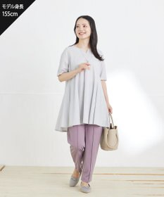 Tiaclasse L 【おのののかさん着用 】「冷凛（ひやりん）」カノコバックフレアカットソー
