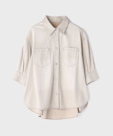 GRACE CONTINENTAL ツイルハーフスリーブシャツ