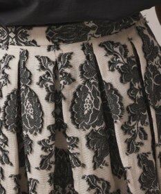 GRACE CONTINENTAL ダマスクジャガードタックスカート