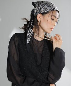 23区 Ratti コラージュプリント スカーフ