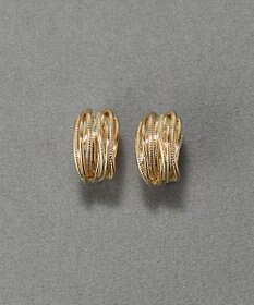 Phoebe 【痛くないシリーズ・金属アレルギー対応】シンフォニーフープソフトイヤリング　ゴールド