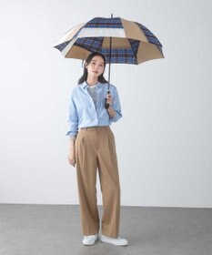 +RING 【限定/日本製】UNISEX  プラスリング 長傘60cm BGE/CHK SR21