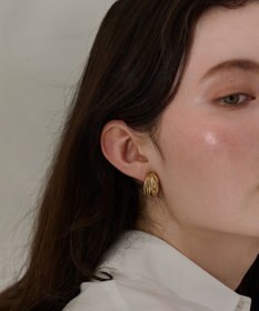 Phoebe 【痛くないシリーズ・金属アレルギー対応】シンフォニーフープソフトイヤリング　ゴールド