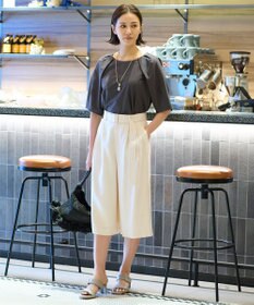 自由区 【XSサイズ～/洗える/セット可】キュプラリネンシャンタン ショートパンツ