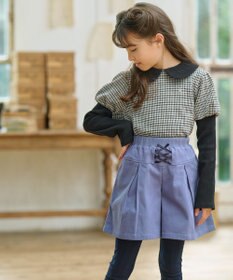 組曲 KIDS 【110-140㎝】チェックジャガード トレーナー