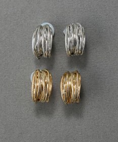 Phoebe 【痛くないシリーズ・金属アレルギー対応】シンフォニーフープソフトイヤリング　ゴールド
