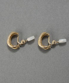 Phoebe 【痛くないシリーズ・金属アレルギー対応】シンフォニーフープソフトイヤリング　ゴールド