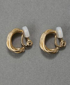 Phoebe 【痛くないシリーズ・金属アレルギー対応】シンフォニーフープソフトイヤリング　ゴールド