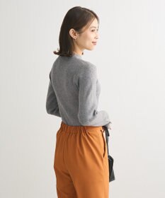 Green Parks もちやわ　袖口釦リブニットプルオーバー