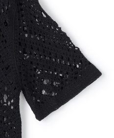 23区 【先行予約】エンブロイダリーレース ポロ ニット