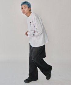 WEGO 【ユニセックス着用ITEM】別注VISIONグラフィックスリーブプリントT（LS）