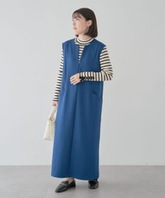 Green Parks もちやわ　袖口釦リブニットプルオーバー