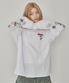 WEGO 【ユニセックス着用ITEM】別注VISIONグラフィックスリーブプリントT（LS）