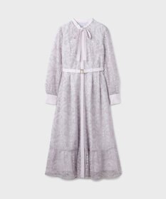 GRACE CONTINENTAL オーナメント刺繍フレアワンピース