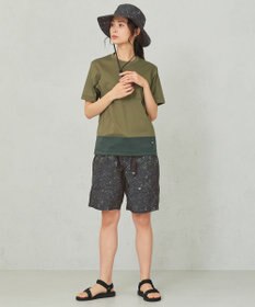 JOSEPH ABBOUD MOUNTAIN 【UNISEX】3Dエンボスリーフ ハーフパンツ