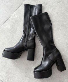 WEGO ストレッチヒールロングブーツ