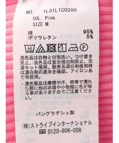 earth music&ecology ドットボタン５分袖リブプルオーバー