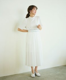 #Newans 〈花乃まりあさんコラボ〉ワイドプリーツワンピース