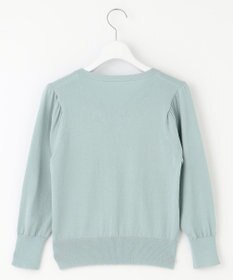 Feroux リボンパール七分袖 カーディガン