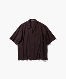 ATON COTTON SILK VIERA | オープンカラーハーフスリーブシャツ - UNSEX