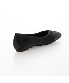 MODE ET JACOMO <carino>スクエアトゥ切り替えデザインフラットパンプス