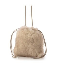 UNBILLION カシュカシュ cachecache / エコファーシンプル巾着ショルダーバッグ