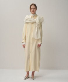 ATON SILK SUEDE | ボタンダウンシャツドレス