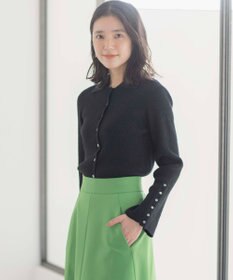 組曲 L 【WEB限定】ミニブークレー襟付きニットポロ