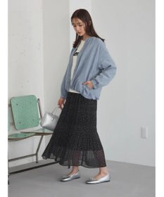 Green Parks ノーカラータックスウェード調ブルゾン