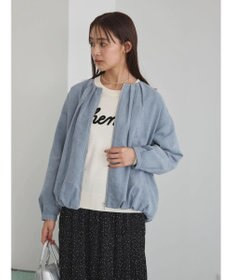 Green Parks ノーカラータックスウェード調ブルゾン