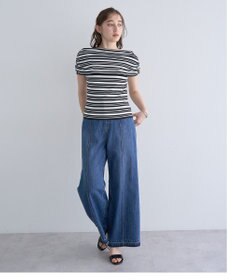 YECCA VECCA シャーリングオフショルニット