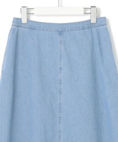 23区 S 【洗える】ライトダンガリー フレア スカート