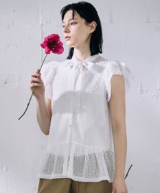 自由区 【カトリエムブーケ】Expression delicate ボウタイチュールトップス