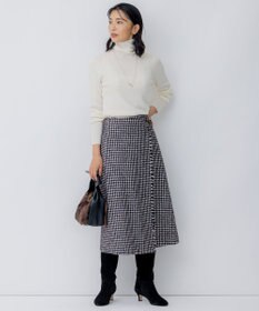 23区 L 【洗える】ウーステッドウール タートルネック ニット