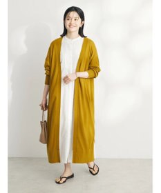 CRAFT STANDARD BOUTIQUE 裾スリットロングニットカーディガン