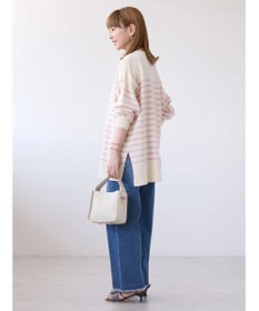 AMERICAN HOLIC パネルボーダーニットチュニック