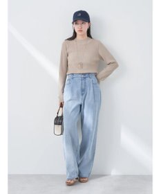 earth music&ecology シアーリブニットプルオーバー