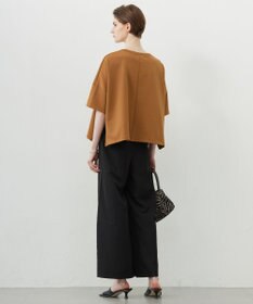 ICB 【接触冷感・UVケア・速乾・洗える】シルクエステルタフタ ワイドパンツ