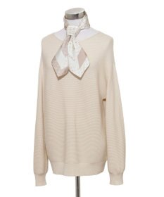 MOONBAT FURLA(フルラ)シルクツイル アーチロゴ スカーフ 65cm×65cm